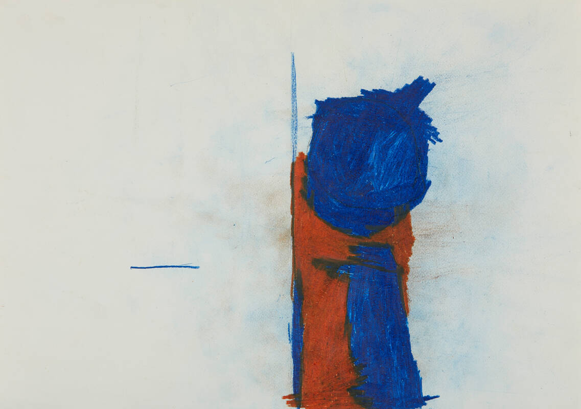 Eva Hendlmeier, ohne Titel, 2024, Bleistift, Buntstifte auf Papier, 30,5 x 43cm