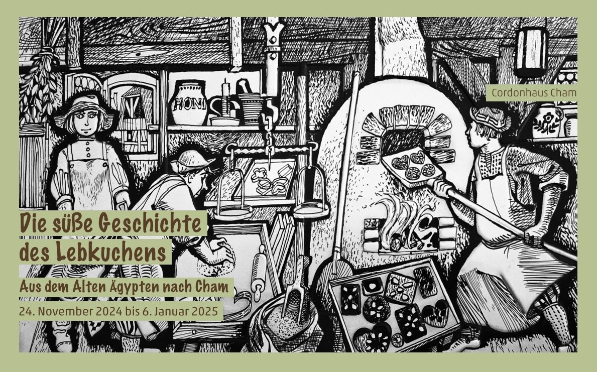 Lebküchnerei, Deckel einer Lebkuchendose (Detail, Inv. 3810), Museum Industriekultur, Nürnberg